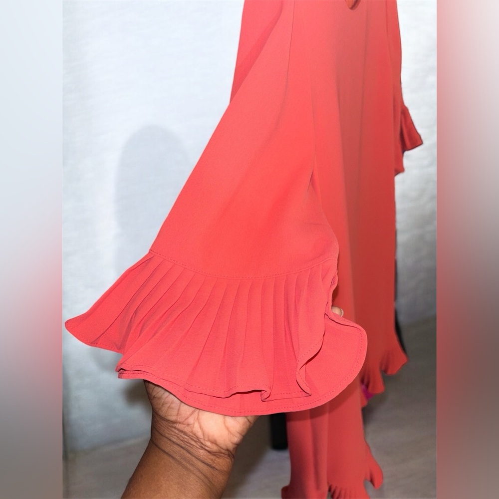 ALFANI Pleated Flounce Dress, Created for Macy's - Picture 7 of 8